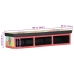 Cabinet de TV Wall Mounted Multicolor 100x30x22cm Madera Ingenerizada