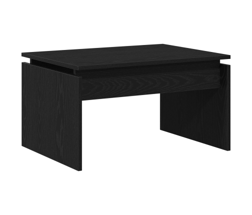 Mesa de café  Negra de Roble 68x38x50 cm de Madera Compuesta