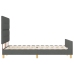 Estructura de cama  Gris oscuro 160x200 cm Tela