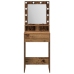 Mesa de Tocador  con Luces LED - Madera Vieja, 50x41x135 cm