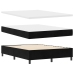 Cama con somier  y colchón Negro 140x200 cm Terciopelo