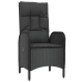 Set de Comedor de Jardín de 7 Piezas  Negro Rattan Versátil