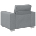 Sillón  Gris Claro 59 cm Tela