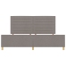 Cama  Taupe 200x200 cm de Tela
