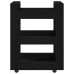 Carro de Cocina  Roble Negro 60x45x80 cm Madera Engineered