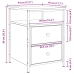 Mesitas de Noche  2 pcs Negro Roble 44x45x60 cm Madera Elaborada