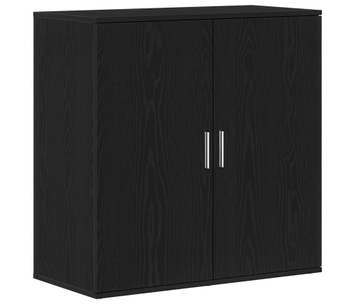Bufé Roble Negro 79x38x80 cm Madera Sólida