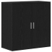 Bufé Roble Negro 79x38x80 cm Madera Sólida