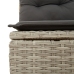 Conjunto de Sofá de Jardín 8 Piezas Gris Ratán