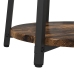 Mesa lateral  de 2 piezas en madera de roble ahumado y metal