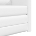 Sofá Cama de Piso  2 en 1 Blanco 74x77x81 cm Cuero Sintético