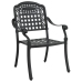 Set de 4 Negro Aluminio Fundido Mediana
