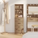 Highboard Roble Artesanal 40x41x135 cm Madera Elaborada