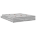 Cama con Almacenamiento  Grey Sonoma Madera 180 x 200 cm