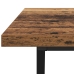 Mesa de café de madera reciclada 100x50x40 cm de madera de ingeniería y metal