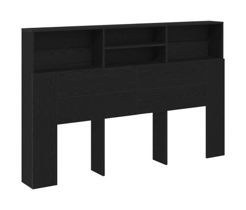 Cabecera de  en Roble Negro - 160x19x103.5 cm Hecha de Madera Ingeniería