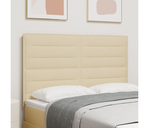 Cabecero  Diseño Lines Crema 140 cm Tela