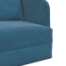 Sofá Cama de Piso  2-en-1 Azul 65x80x83 cm Terciopelo