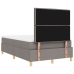 Cama Box Spring  con Colchón Taupe 120x200 cm Tela