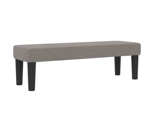 Cama con Box Spring con Colchón y Banco Taupe 140x190 cm Tela