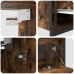 Conjunto de Muebles de Baño de 5 Piezas  en Roble Ahumado de Madera Derivada