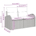 Conjunto de Sofá de Jardín  Set de 7 Beige, Gris, Marrón