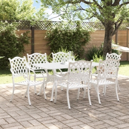 Juego de 4 Blanco Aluminio Fundido Para 6 Personas