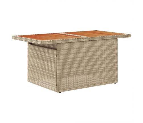 Conjunto de Sofás de Jardín  8 Piezas Beige, Blanco