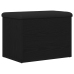 Banco de almacenamiento  Negro Roble 60x40x45 cm Madera elaborada