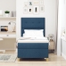 Estructura de Cama  con Colchón Azul Tela 90 x 200 cm Cama Azul