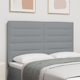 Cabecero Diseño Lines Gris Claro 160 cm Tela