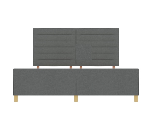 Estructura de Cama  Gris Oscuro 180x200 cm Tela