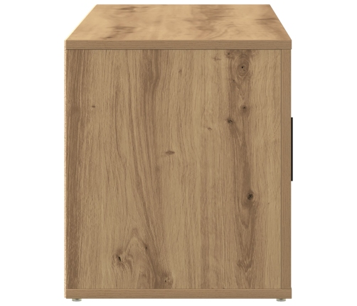 Mueble de TV  de roble artesanal 100x35x40 cm de madera engineered