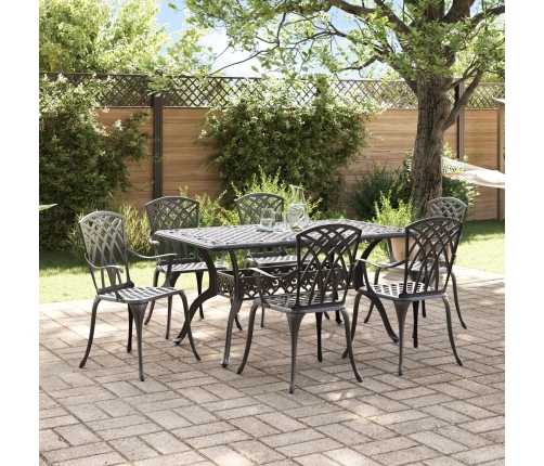 Set de 4 Negro Aluminio Fundido Grande Inlays Decorativos