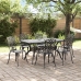 Set de 4 Negro Aluminio Fundido Grande Inlays Decorativos
