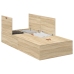 Estructura de Cama  Roble Sonoma 90x190 cm