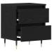 Mesas de Noche 2 pcs Negros de Roble 40x35x50 cm Madera Ingenierizada