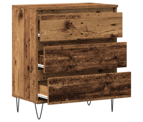 Aparador con Cajones de Madera Vieja 60x35x70 cm Madera Ingenierizada