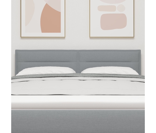 Cabecero diseño Lines gris claro 140 cm tela