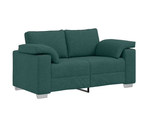 Sofá loveseat  Verde Oscuro 120 cm Tela