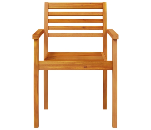 Conjunto de Comedor de Jardín de 3 Piezas de Madera Sólida de Acacia