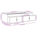 Estructura de Cama  Roble Ahumado 90x200 cm