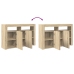 Mueble de Almacenamiento  Roble Sonoma Madera contrachapada