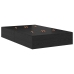 Estructura de Cama de Almacenamiento  Roble negro Madera Sólida