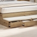 Mesa de Noche Roble Madera 150 x 36.5 x 16.5 cm Mesa de Noche