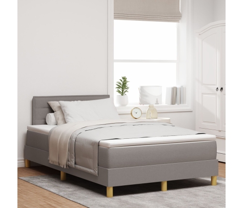 Cama Box Spring con Colchón Topo 120x200 cm Tela