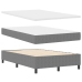 Cama con Somier  con Colchón Gris Claro 120x200 cm Tela de Corduroy