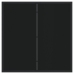 Conjunto de 2 Negro Ratán sintético 54x61x83 cm Duradero