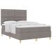 Cama Tapizada  con Colchón Taupe 140x190 cm Tela