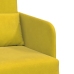 Sofá Cama  2-en-1 Amarillo 65x80x83 cm de Terciopelo